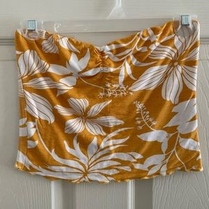 Flower Print Tube Top